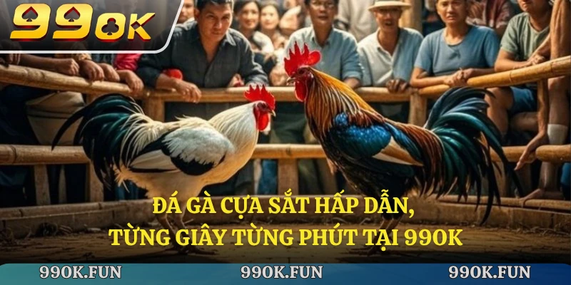 Đá gà cựa sắt hấp dẫn, từng giây từng phút tại 99ok