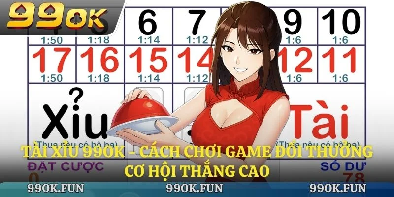 Tài xỉu 99ok - Cách chơi game đổi thưởng cơ hội thắng cao